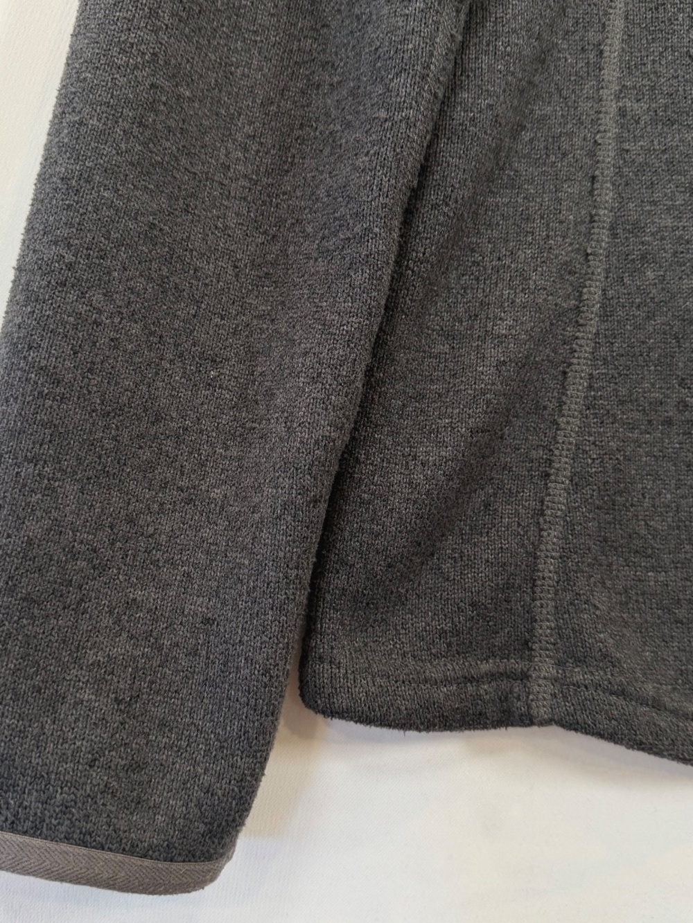 The North Face Wmn's LG Dark Grey Crescent Ridge Shawl Collar Fleece Pullover - Picture 4 of 7
